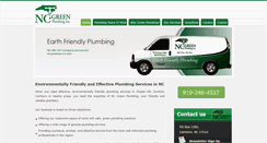 Desktop Screenshot of ncgreenplumbing.com