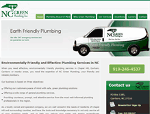 Tablet Screenshot of ncgreenplumbing.com